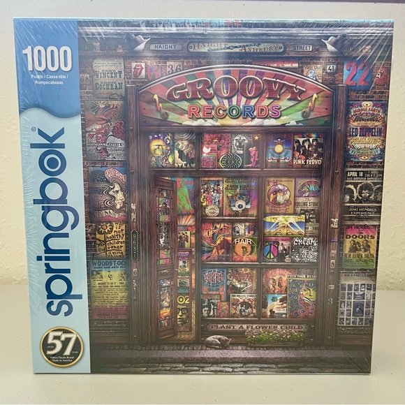 Springbok NEW Groovy Records 1000 Piece Puzzle - Picture 9 of 9